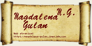 Magdalena Gulan vizit kartica